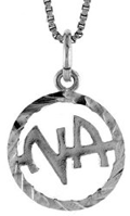 Sterling Silver Narcotics Anonymous Pendant 