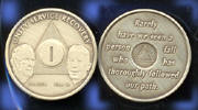 Bill W and Dr Bob 5 Year Medallion  